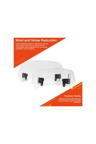 Gajeena "yüksek Ayarlanabilir Rüzgar Koruma Ekranı - Motosiklet İçin Abs Malzeme, Evrensel Uyumlu"