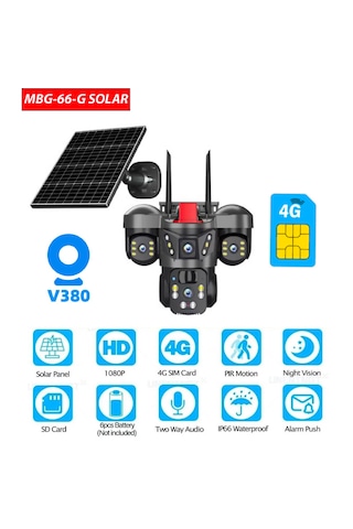 Multibox Mbg-66-g Solar Ptz Güvenlik Kamerası