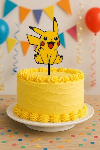 Pikachu Pasta Süsü Çocuk Doğum Günü Parti Süslemeleri Sevimli Kar