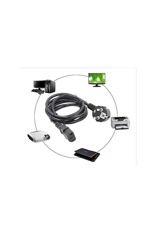 Primex Px-pwr15 1.5 Metre Power Kablosu, Pc Power Supply Kablosu, 3x0.75mm Psu Power Kablo, Full Bakır Power Kablo