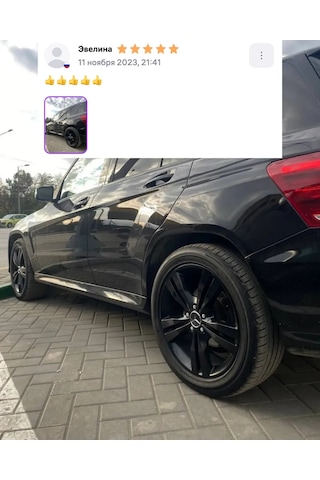 Autoparadise Mercedes Jant Başlıkları 4 Parça Siyah Parlak Set 160870489