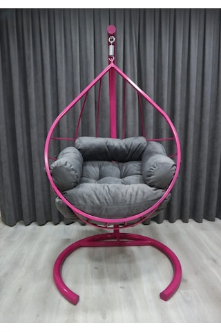 Damla Salıncak - Armut Salıncak Pembe Gri