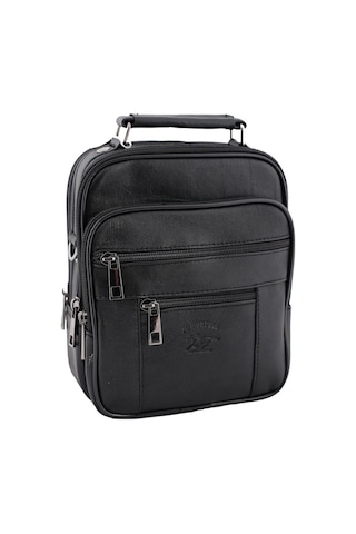 Strong Kasalı Siyah Erkek Orta Boy El Çantası, Omuz Çantası Ndelc Siyah