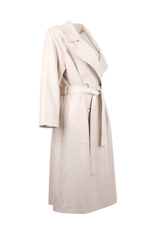 Scl Minimalist Oversize Midi Pardesü - Günlük & Şık Bej