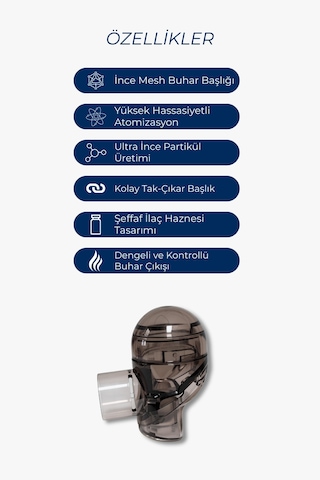 Direct Nexus Şarj Edilebilir Mini Kompresörlü Nebulizatör