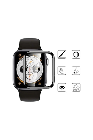 Apple Watch Uyumlu 44 Mm Ultra Ince Darbe Emici Eko Ppma Pet Saat Ekran Koruyucu Resimde Görünen