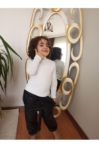 Zeze Unisex Çocuk Kışlık Bluz Beyaz