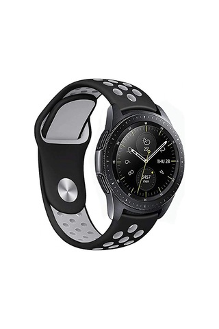 Galaxy Watch 42mm 20mm Krd-02 Uyumlu Zore Kordon-gümüş-gri