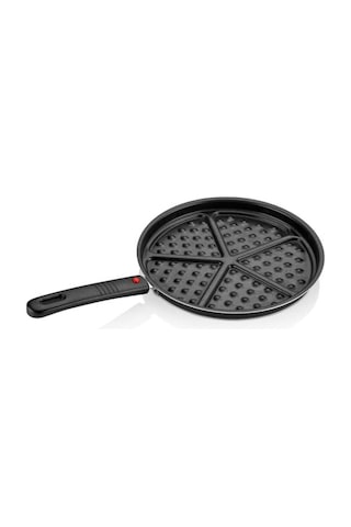 26 Cm %100 Alüminyum Waffle Tava, Dayanıklı Tasarım 14 Cm