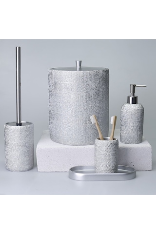 Natural Banyo Seti Gümüş