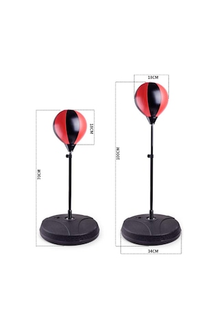 Beratsport Punchingball Standı Eldivenli Refleks Topu Boks Seti