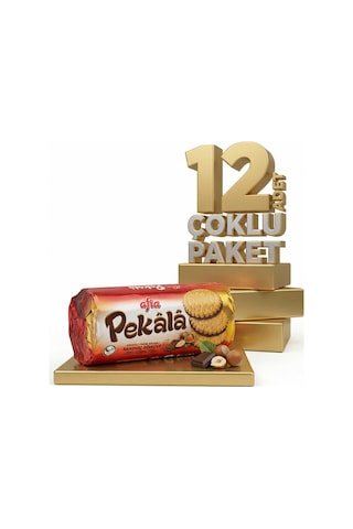 Afia Pekala Kakaolu Fındık Kremalı Sandviç Bisküvi 12x200 Gr