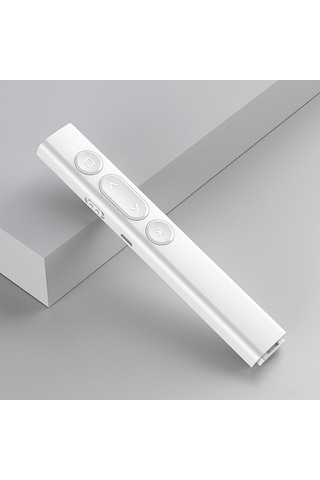 Novahub Kablosuz Sunum Medya Kumandası 2.4ghz Rf, Kırmızı Işık, Geniş Uyumluluk Optik, Siyah, 140x22x12mm Optik