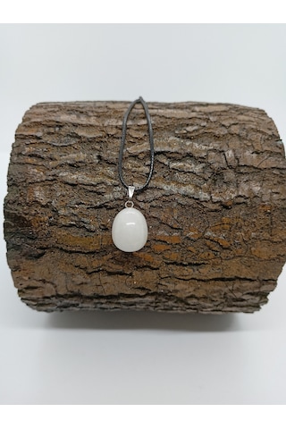 Balık Hediyelik Beyaz Oniks Taşı Doğaltaş Kolye Yeşil