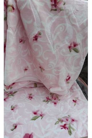 Sarar Kalın Peluş Çift Kişilik Battaniye 4kg Pembe