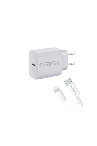 Everon CH-EVR-002 iPhone Apple Uyumlu iPad 25 W Type-C To Lightning Hızlı Şarj Cihazı