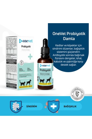 Onevet Kedi Ve Köpekler İçin Prebiotik Sıvı Damla 50 Ml