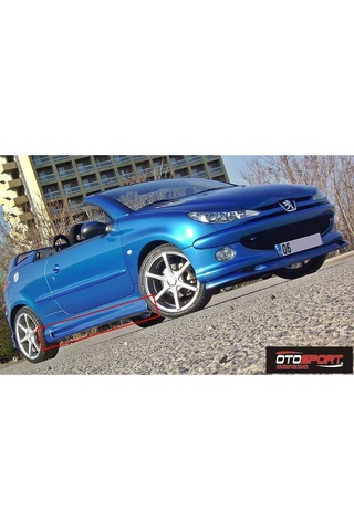 Peugeot 206 Delikli Marşpiyel Sağ Sol Takım Fiberglass Boyasız