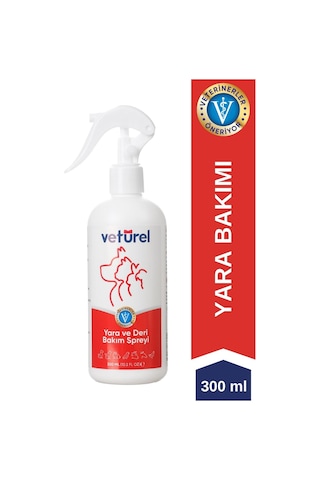 Veturel Kedi Köpek Yara Deri Günlük Bakım Spreyi 300 ML