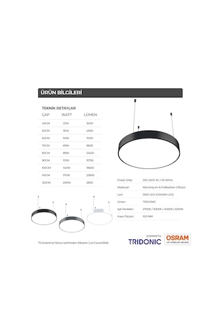 Yuvarlak Modern Led Avize Linear Davul Armatür Lineer
