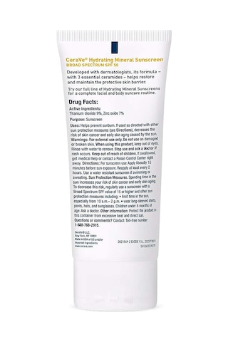 Cerave Nemlendirici ve Mineralli Yüz Güneş Koruyucu Losyon SPF50+ 75 ML
