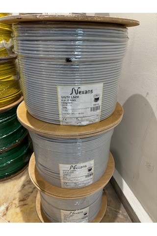 Nexans Cat 6 Halogen Freen Utp 23awg Kablo 500 Metre Gri