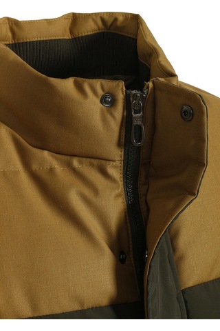 Erkek Slim Fit Haki Rüzgar Ve Su Itici Termo Iç Astarlı Nefes Alabilen Yelek Ncs Jeans 4514-Haki