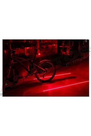 Bisiklet Arka Stop Far Işık Lazerli Açık Füme - Füme - Kahverengi