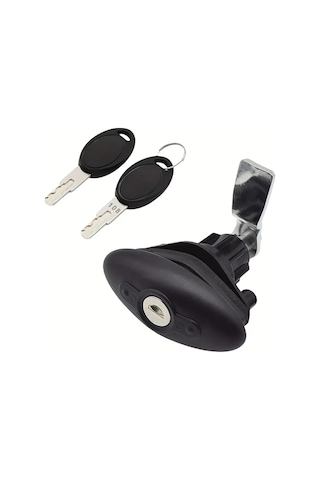 Willowhaven Siyah 1 Adet Karavan Kapı Kilidi T Tipi Pvc Mekanik Kombinasyon Kilit Seti