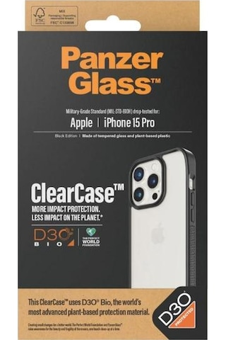 Apple Uyumlu iPhone 15 Pro Clearcase D3o Kapak