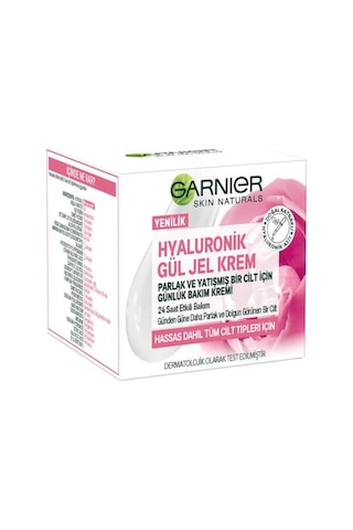 Garnier Hyaluronik Tüm Ciltler için Günlük Nemlendirici Gül Jel Krem 50 ML