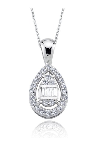 Mia Vento Pırlanta Montür Baget Damla İkili Gümüş Mini Set