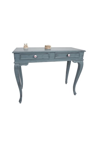 Masifart Latus 100 Cm Gri Eskitme Dresuar Çekmeceli Makyaj Masası Gri