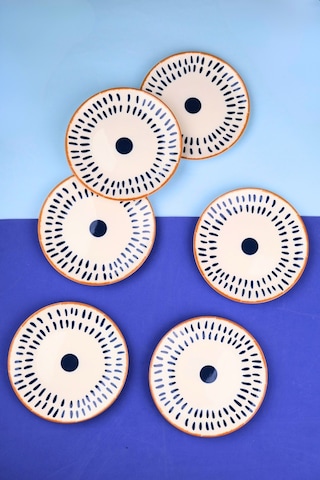 Tabak Evi Porselen Spotty Pasta Tabağı 19,50cm Sp3 6 Kişilik 6 Parça Çok Renkli