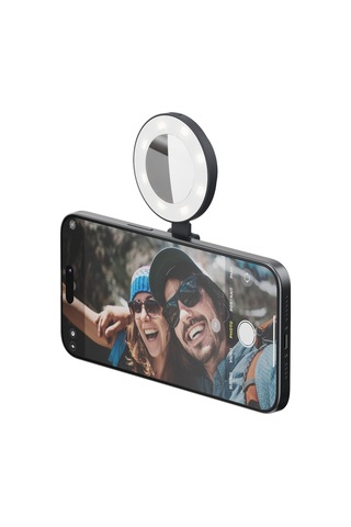 Shiftcam Snappocket Light Led Selfie Ring Işık, 4 Parlaklık Seviyesi, Dahili Batarya, Manyetik Telef Siyah