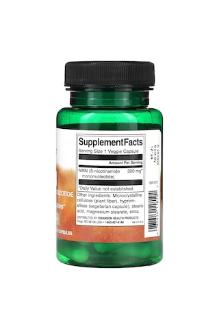 Swanson Nmn Nicotinamide 300 Mg 30 Veggie Capsul Aromasız