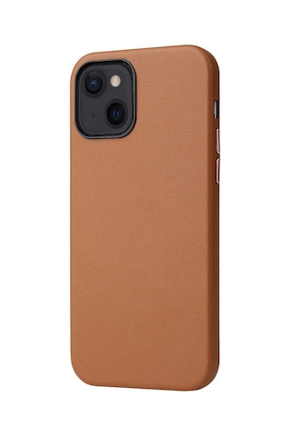Apple Uyumlu iPhone 13 Kılıf Zore Eyzi Kapak Kahverengi