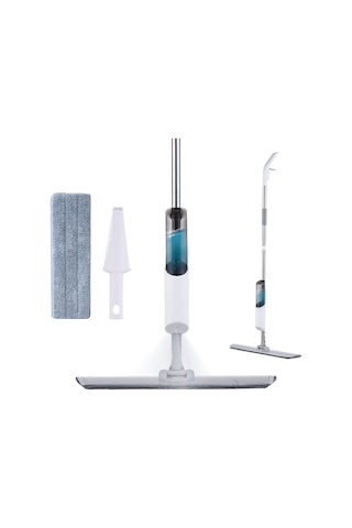 Geeroyoo 360 Derece Dönebilen Mikrofiber Yer Temizleme Süpürgesi - 270ml Şişeli, 2 Yıkanabilir Pedli, Parke Ve Fayans İçin