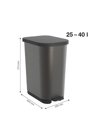 Ribo Pedallı Softclose Çöp Kutusu 35l - Grafit