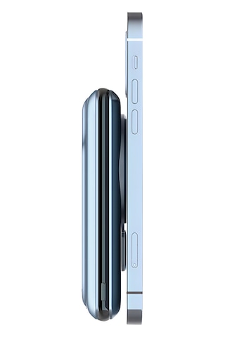 Buff Bp11 10000mah Magsafe Uyumlu Dahili Kablolu Powerbank Mavi