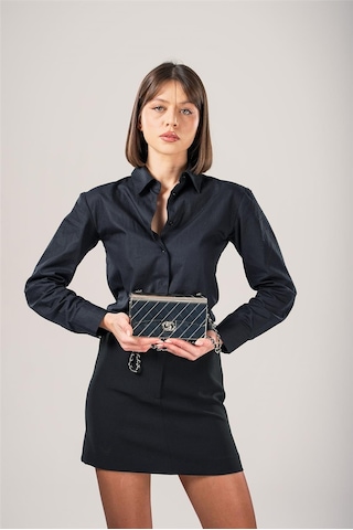 Ççs Kadın 17773 Omuz Askılı El Çantası GÜMÜŞ