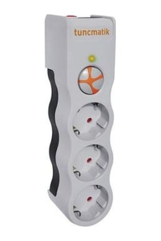 Tuncmatik Power 3-surge Protec.plug-1050 Joulwhıte 3lü 1.5 Mt. Kablolu Beyaz 1.5 M