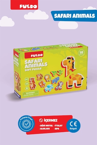 Puedo Ayakta Durabilen Bebek Puzzle Safari