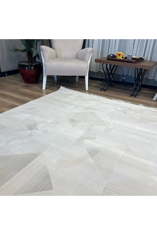 İpek Halı Rivenna Lux 2453 A Modern Salon Halısı Krem