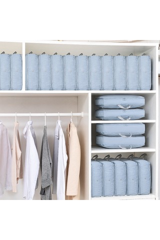 Singree Kıyafetler İçin Sıkıştırıcı Depolama Çantası - Seyahat Ve Ev İçin Yer Tasarrufu Sağlar, Pembe Orta Boy Pembe Orta