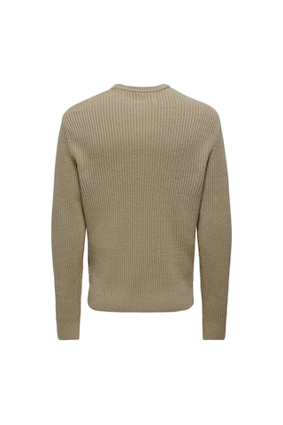 Only & Sons Erkek Onsfergal Bisiklet Yaka Uzun Kollu Örme Kazak 22030208 Camel Camel