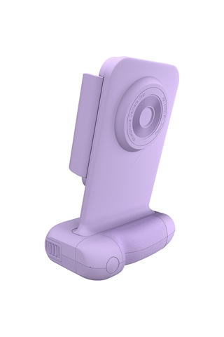 Symbee Rx01-a Telefon Kamera Kolu: Bluetooth Kumanda, 15w Kablosuz Şarj, Döner Tutucu, Dahili Pil - Mor Temel Model