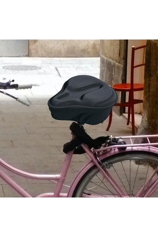 Homyl Erkekler Kadınlar Için Bisiklet Sele Minderi Kılıfı Siyah