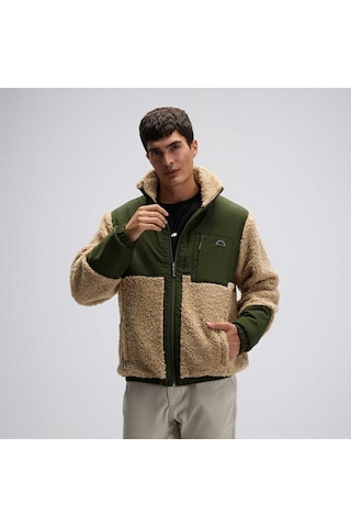 Ellesse Em511-bg Fermuarlı Polar Erkek Mont - Haki / Bej Haki