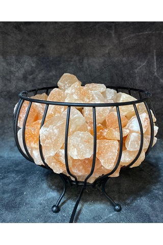 Himalaya Metal Çanak Tuz Lamba